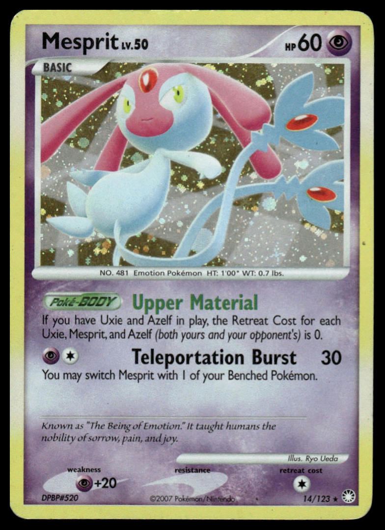Pokemon TCG Mesprit #14/123 Mysterious Treasures