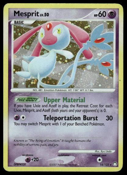 Pokemon TCG Mesprit #14/123 Mysterious Treasures
