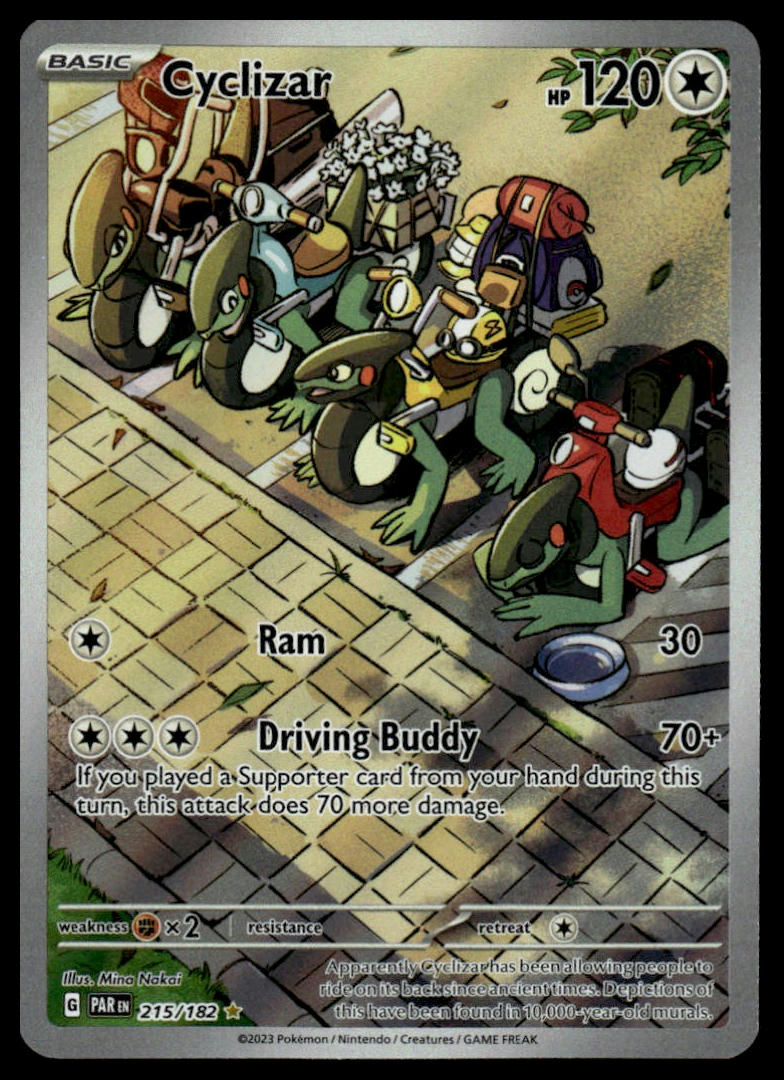 Pokemon TCG Cyclizar #215/182 SV04: Paradox Rift