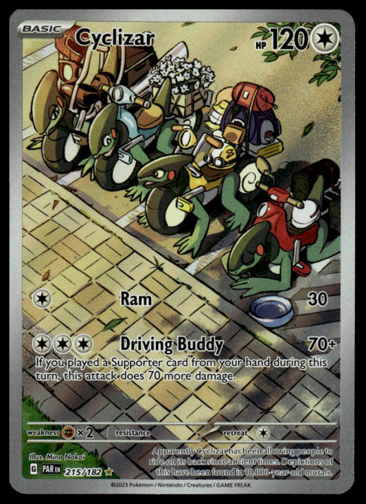 Pokemon TCG Cyclizar #215/182 SV04: Paradox Rift