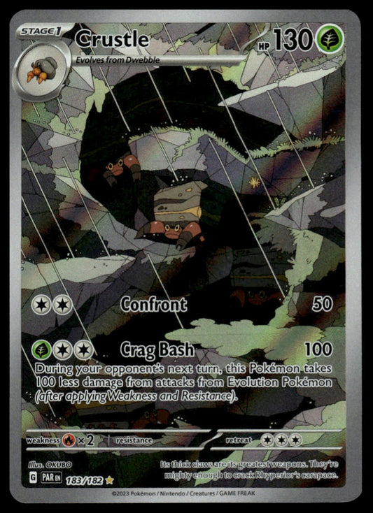 Pokemon TCG Crustle #183/182 SV04: Paradox Rift