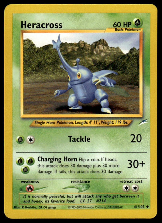 Pokemon TCG Heracross #041/105 Neo Destiny