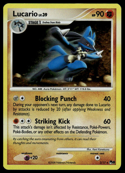 Pokemon TCG Lucario #002/017 POP Series 8