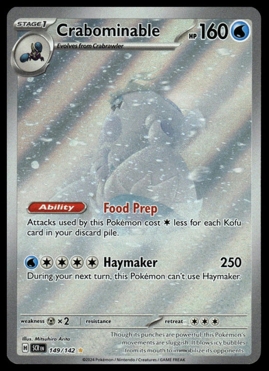 Pokemon TCG Crabominable #149/142 SV07: Stellar Crown