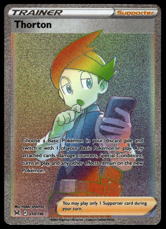 Pokemon TCG Thorton (Secret) #210/196 SWSH11: Lost Origin