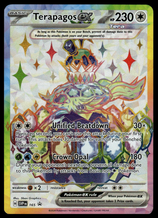 Pokemon TCG Terapagos ex #165 SV: Scarlet & Violet Promo Cards