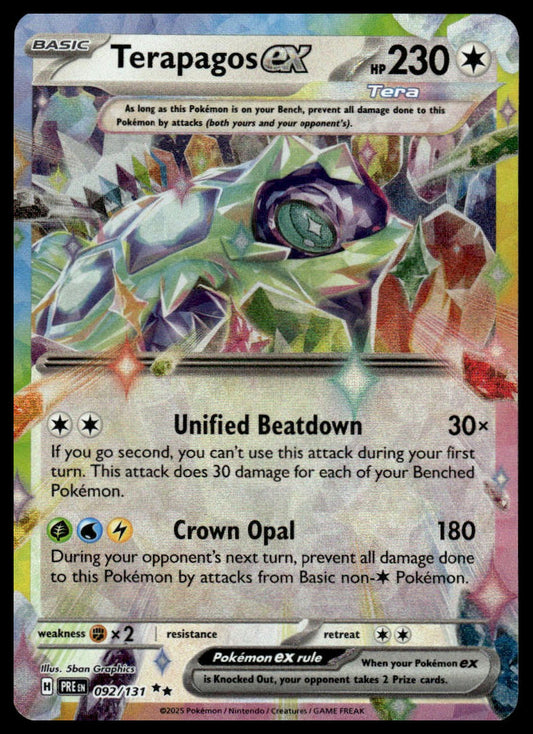 Pokemon TCG Terapagos ex #092/131 SV: Prismatic Evolutions