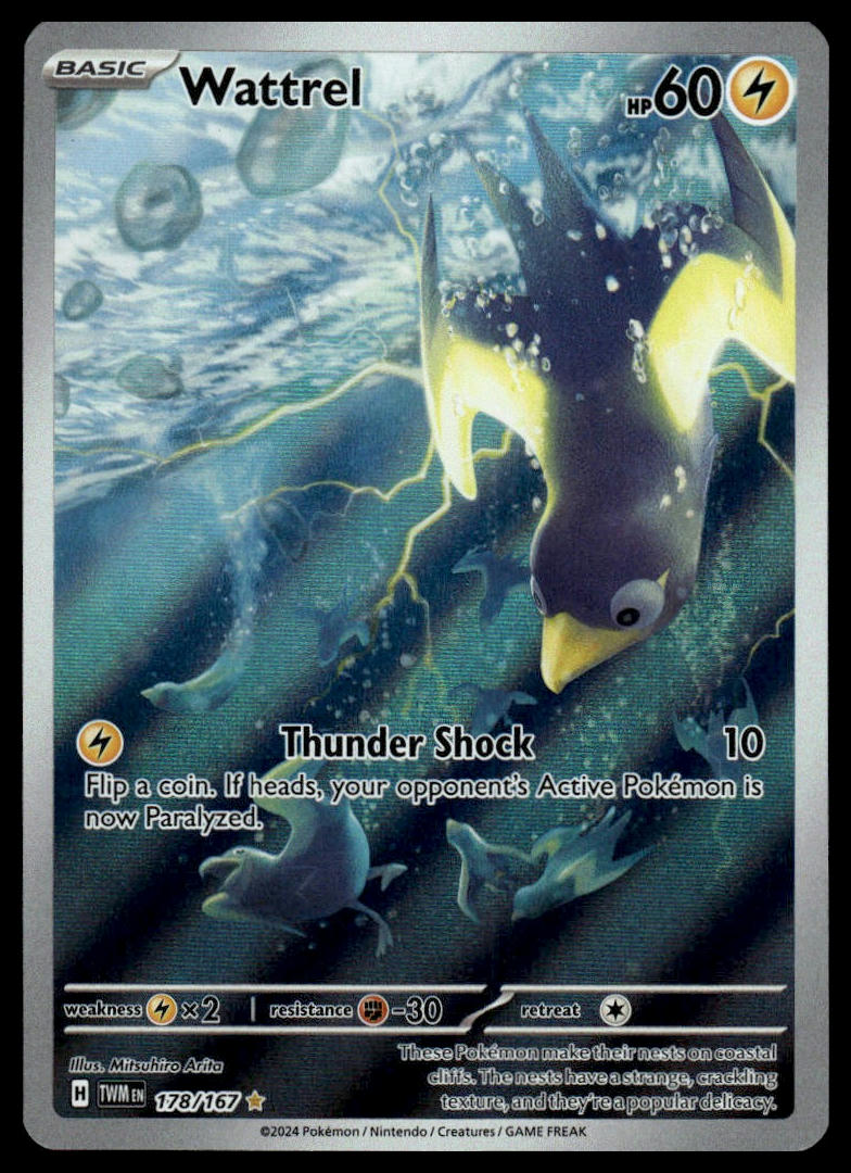 Pokemon TCG Wattrel #178/167 SV06: Twilight Masquerade