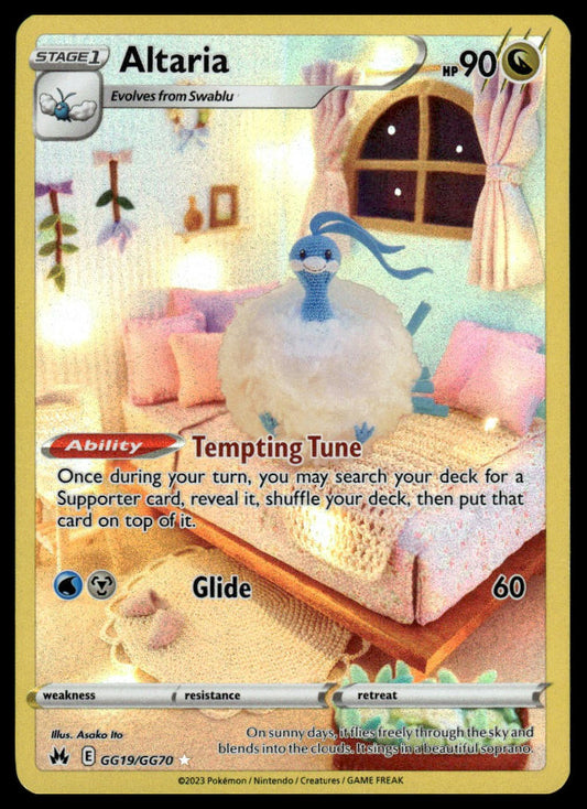 Pokemon TCG Altaria #GG19/GG70 Crown Zenith: Galarian Gallery