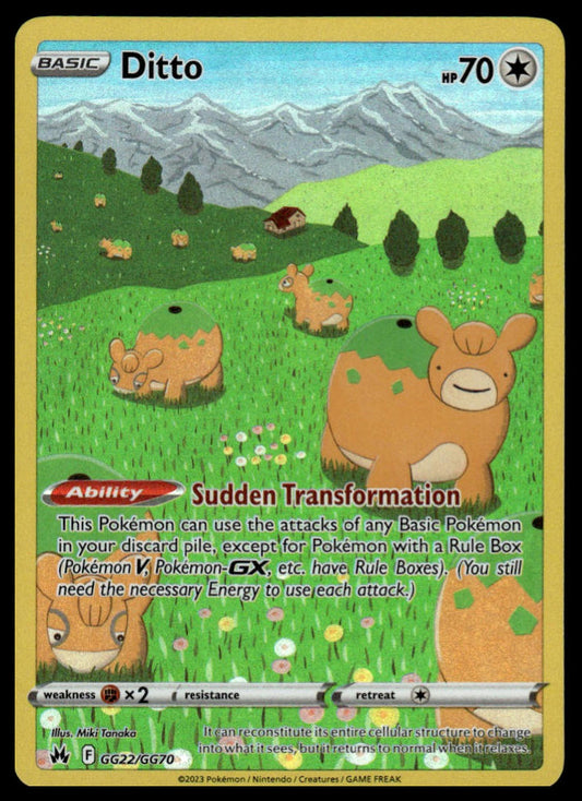 Pokemon TCG Ditto #GG22/GG70 Crown Zenith: Galarian Gallery