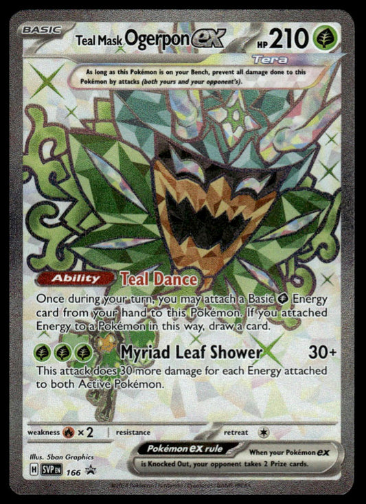 Pokemon TCG Teal Mask Ogerpon ex #166 SV: Scarlet & Violet Promo Cards