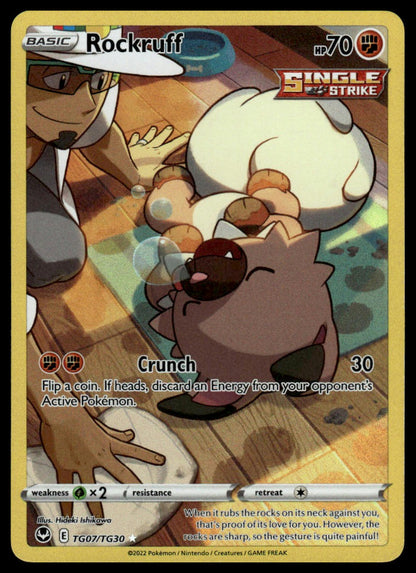 Pokemon TCG Rockruff #TG07/TG30 SWSH12: Silver Tempest Trainer Gallery