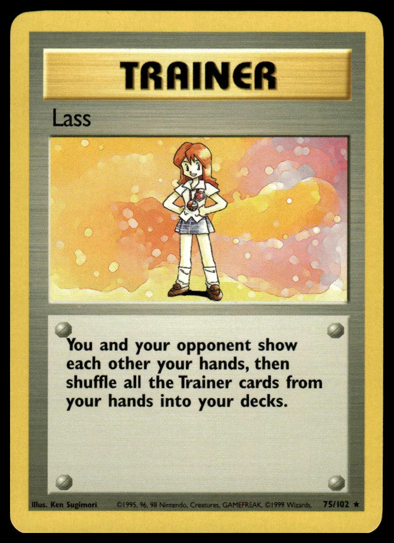 Pokemon TCG Lass #075/102 Base Set