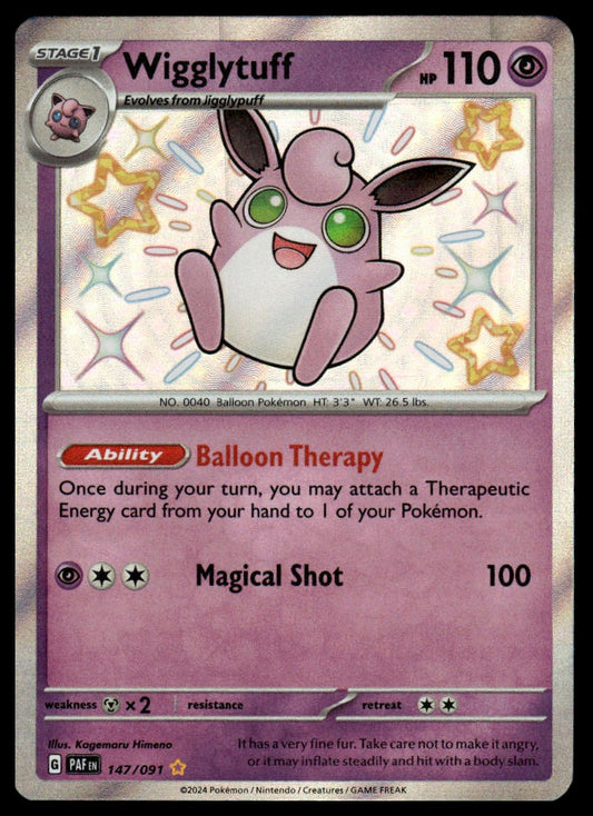 Pokemon TCG Wigglytuff #147/091 SV: Paldean Fates