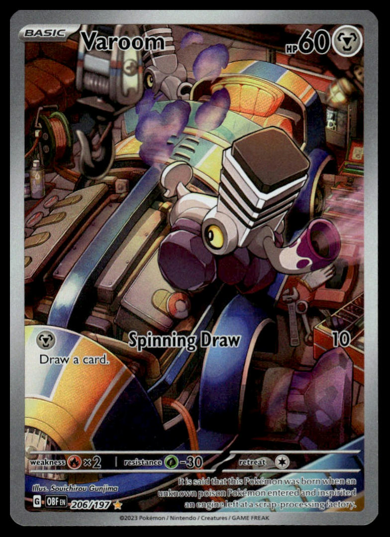Pokemon TCG Varoom #206/197 SV03: Obsidian Flames