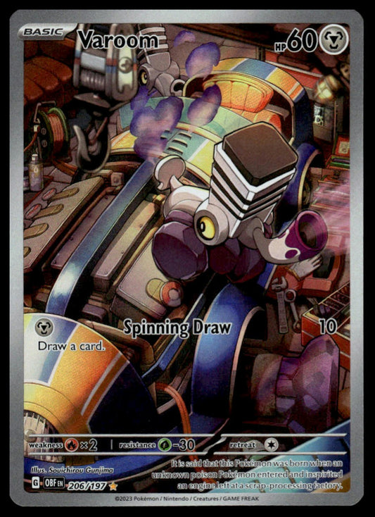 Pokemon TCG Varoom #206/197 SV03: Obsidian Flames