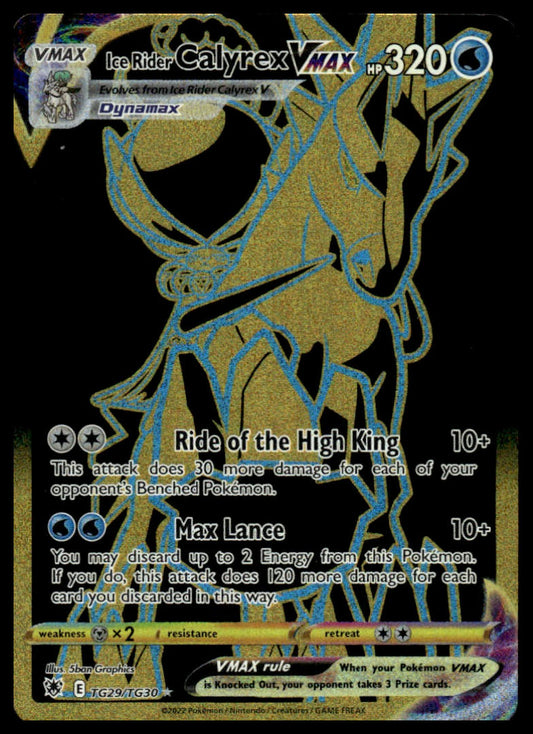 Pokemon TCG Ice Rider Calyrex VMAX (Secret) TG29 Astral Radiance Trainer Gallery