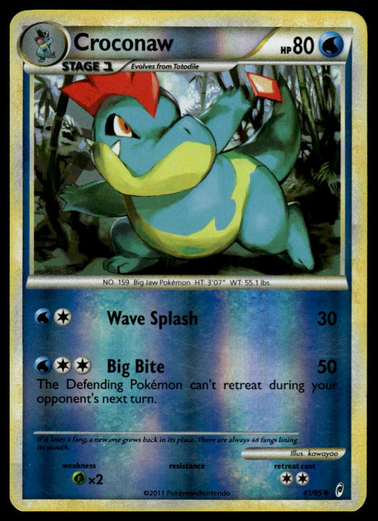 Pokemon TCG Croconaw Reverse Holofoil #41/95 Call of Legends