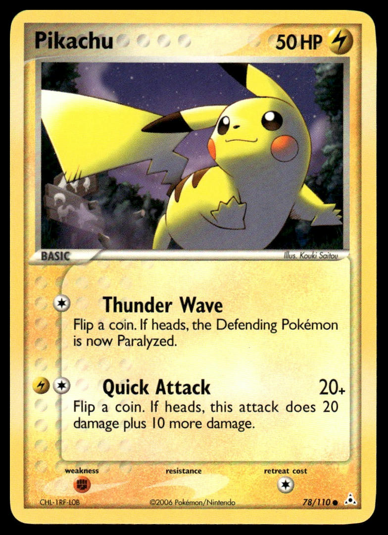Pokemon TCG Pikachu #78/110 Holon Phantoms