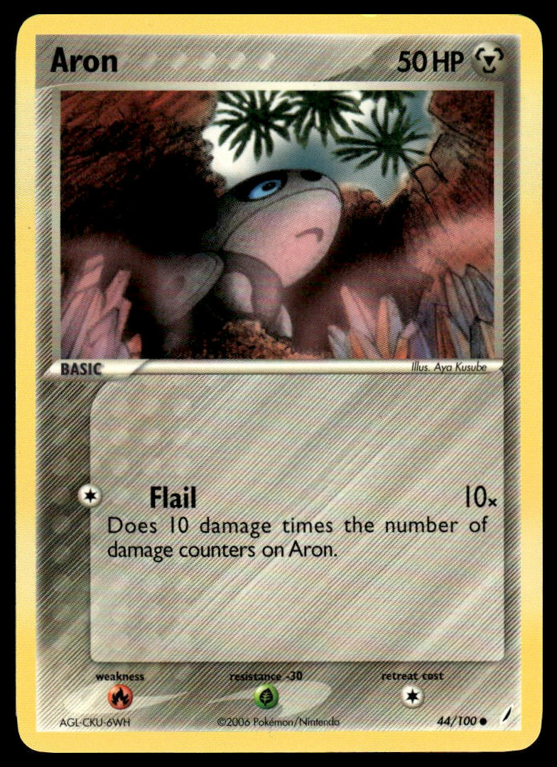 Pokemon TCG Aron #44/100 Crystal Guardians