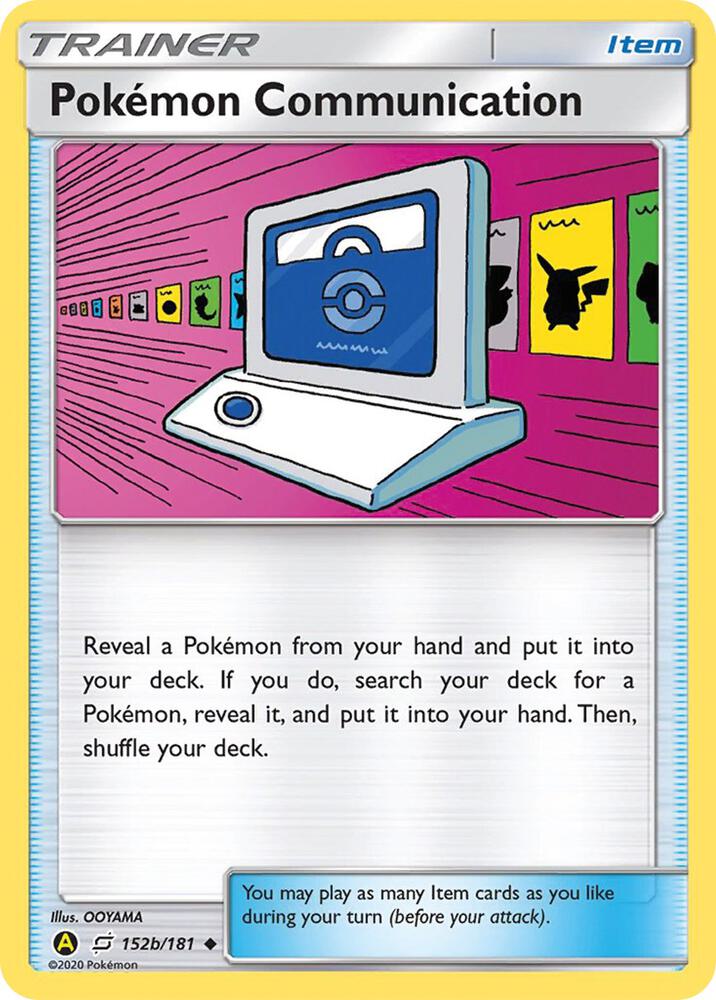 Pokemon Pokemon Communication 152b/181 Yellow A Alternate Art