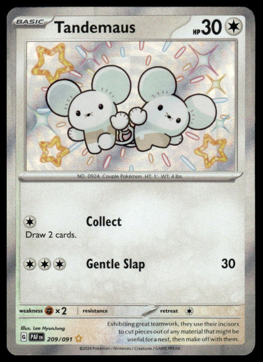 Pokemon TCG Tandemaus #209/091 SV: Paldean Fates