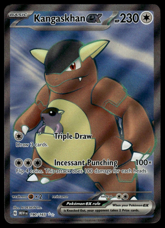Pokemon TCG Kangaskhan ex #190/165 SV: Scarlet & Violet 151