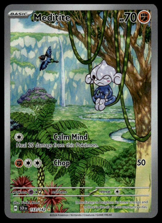 Pokemon TCG Meditite #153/142 SV07: Stellar Crown