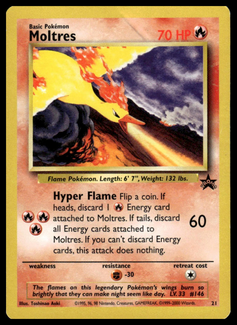 Pokemon TCG Moltres #21/53 WoTC Promo