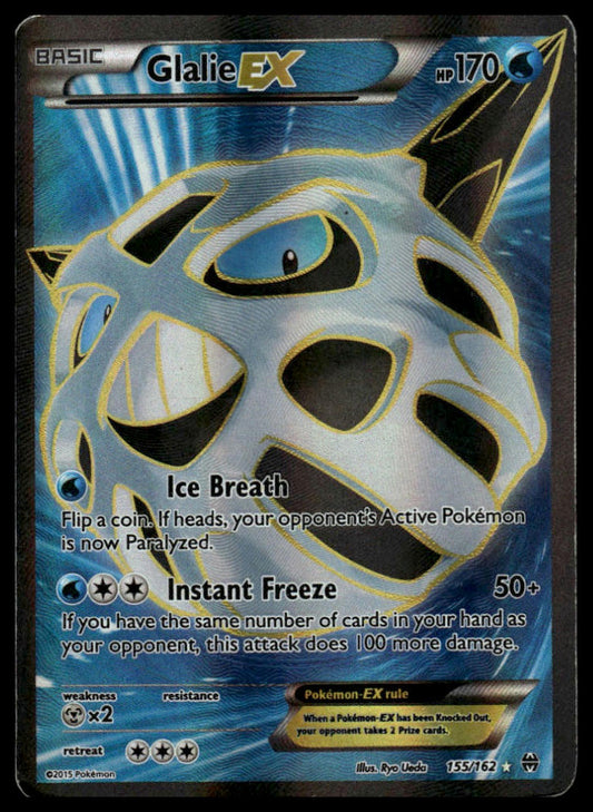 Pokemon TCG Glalie EX (Full Art) #155/162 XY - BREAKthrough