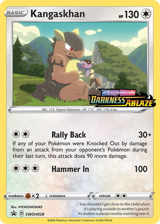 Pokemon Kangaskhan SWSH038 SWSH Black Star Promos