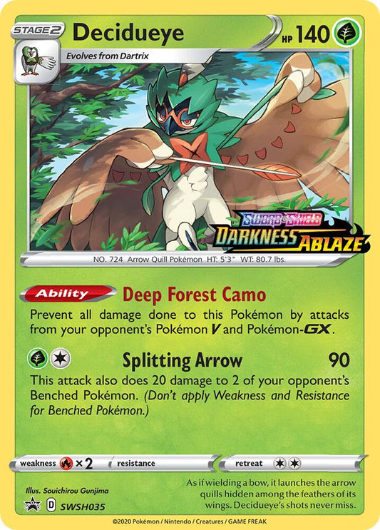Pokemon Decidueye SWSH035 SWSH Black Star Promos