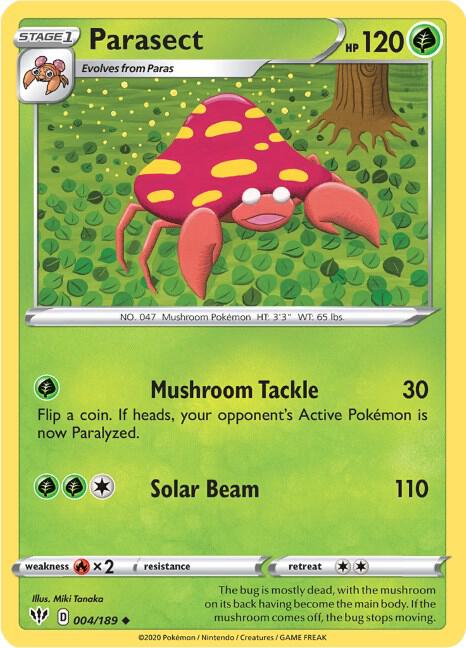Pokemon Parasect 4/189 Darkness Ablaze