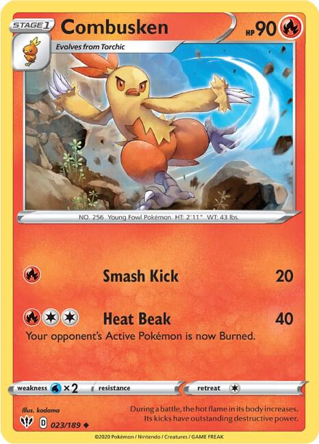 Pokemon Combusken 23/189 Darkness Ablaze