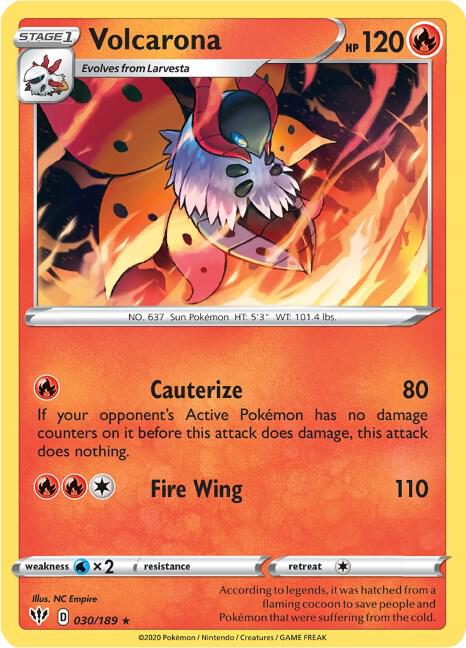 Pokemon Volcarona 30/189 Darkness Ablaze