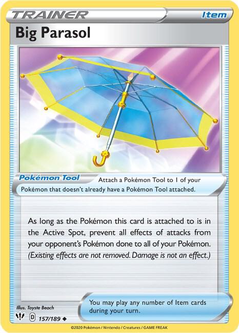 Pokemon Big Parasol 157/189 Darkness Ablaze