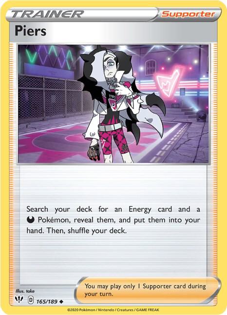 Pokemon Piers 165/189 Darkness Ablaze