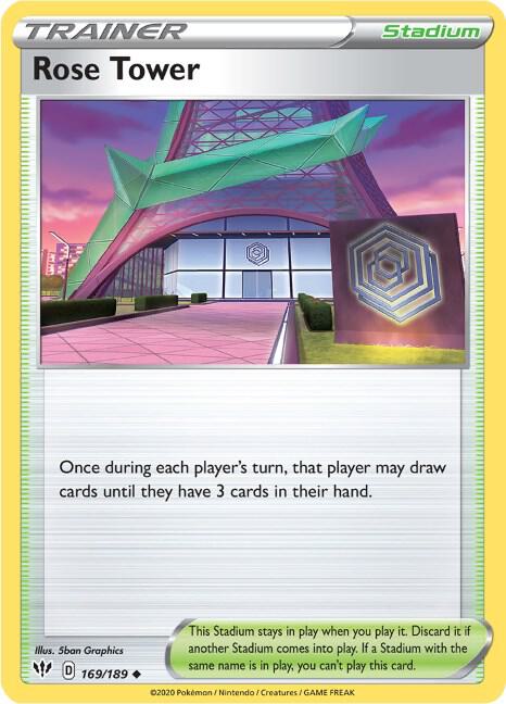 Pokemon Rose Tower 169/189 Darkness Ablaze