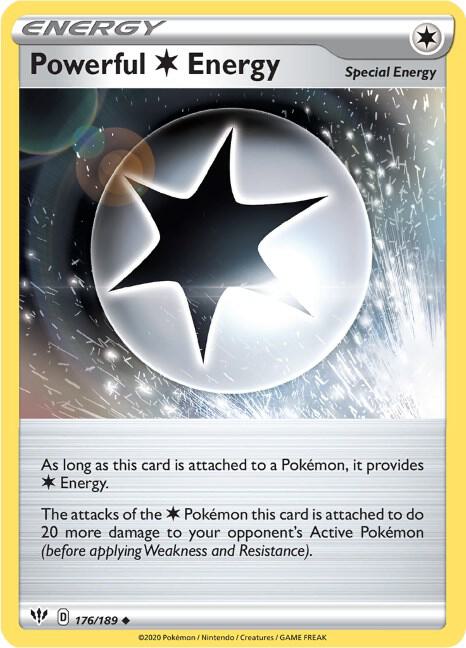 Pokemon Powerful Colorless Energy 176/189 Darkness Ablaze