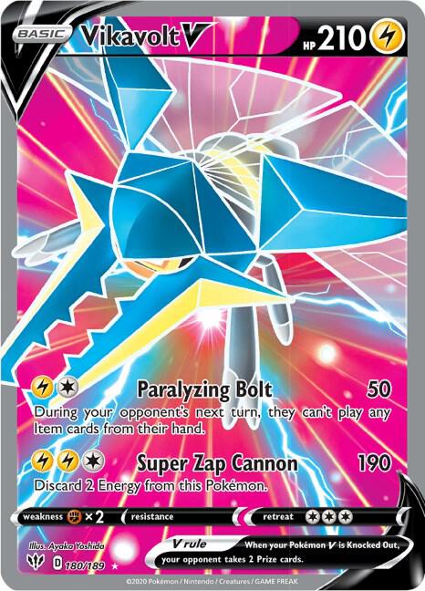 Pokemon Vikavolt V 180/189 Darkness Ablaze