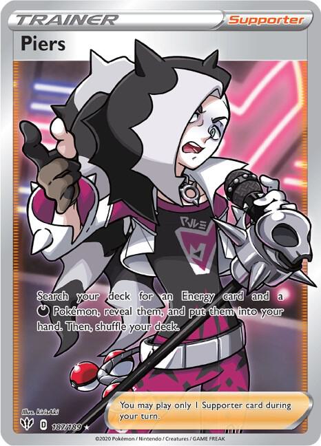 Pokemon Piers 187/189 Darkness Ablaze