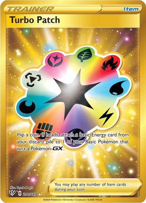 Pokemon Turbo Patch 200/189 Darkness Ablaze