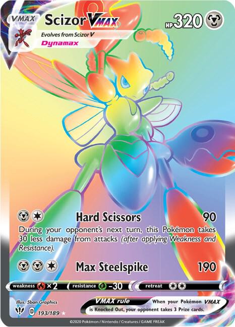 Pokemon Scizor VMAX 193/189 Darkness Ablaze