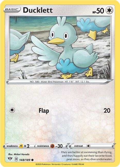 Pokemon Ducklett 148/189 Darkness Ablaze