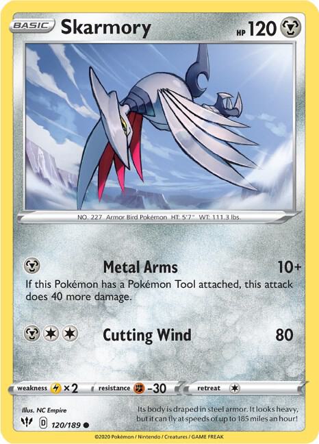 Pokemon Skarmory 120/189 Darkness Ablaze