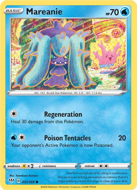 Pokemon Mareanie 51/189 Darkness Ablaze