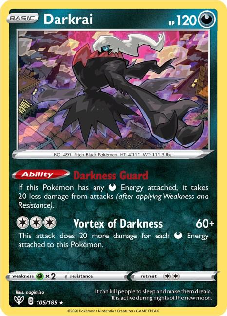 Pokemon Darkrai 105/189 Darkness Ablaze