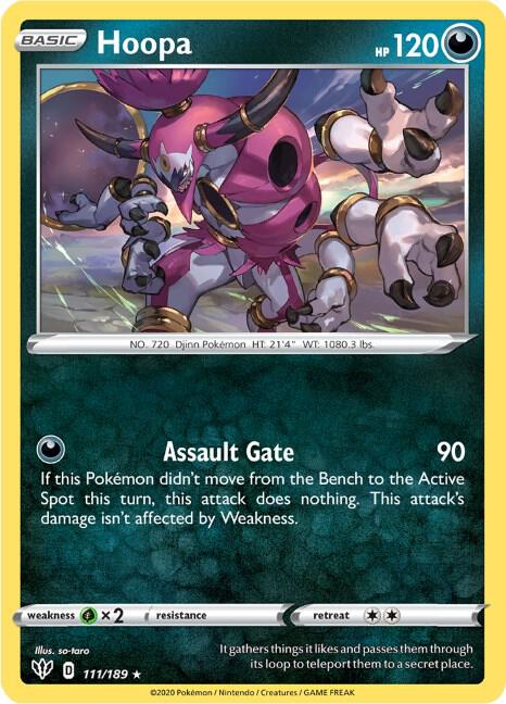 Pokemon Hoopa 111/189 Darkness Ablaze