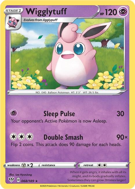Pokemon Wigglytuff 68/189 Darkness Ablaze