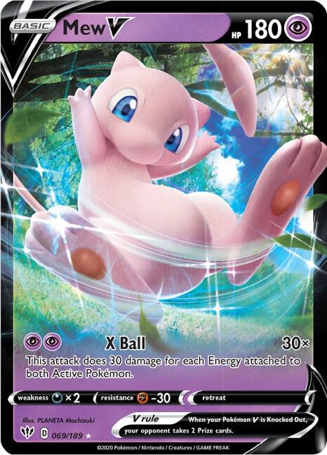 Pokemon Mew V 69/189 Darkness Ablaze